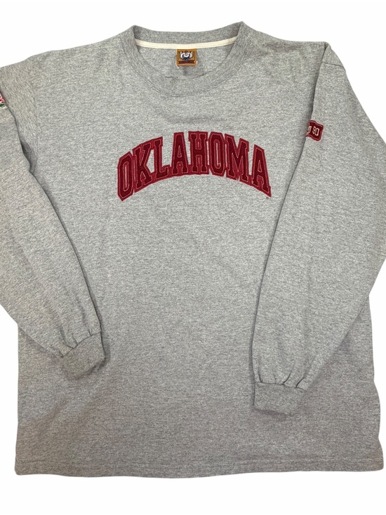 UAS Other - Vintage Oklahoma Gray Long Sleeve Crewneck Shirt
